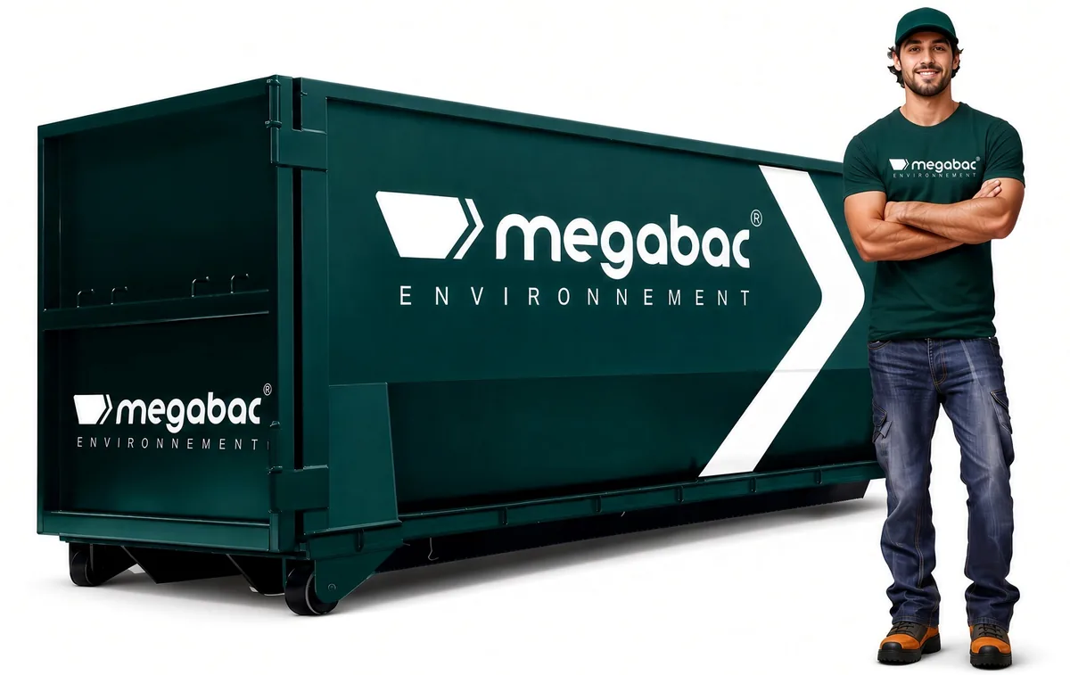 Conteneur de 10 verges cube Megabac